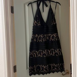 Bcbg size 8 gorgeous lace halter dress.